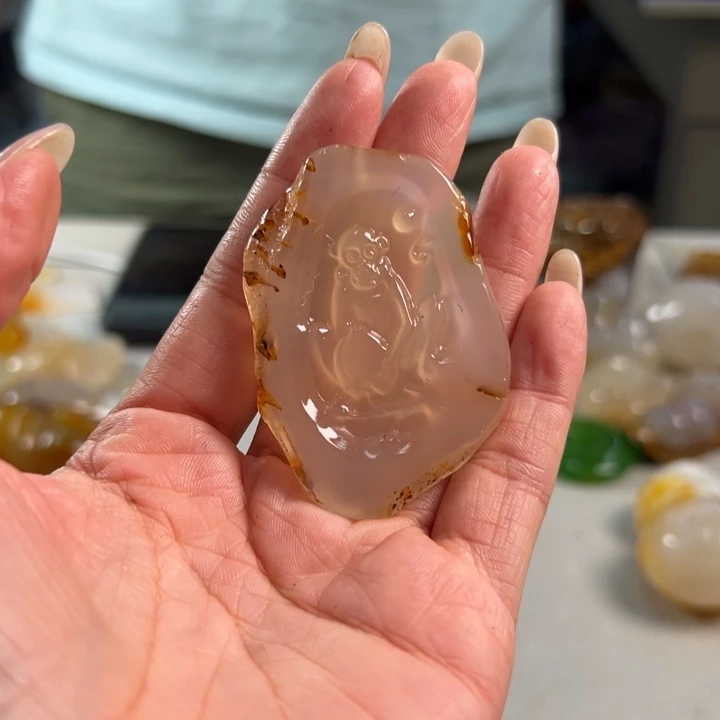 玛瑙/玉髓吊坠(不含链)未镶嵌