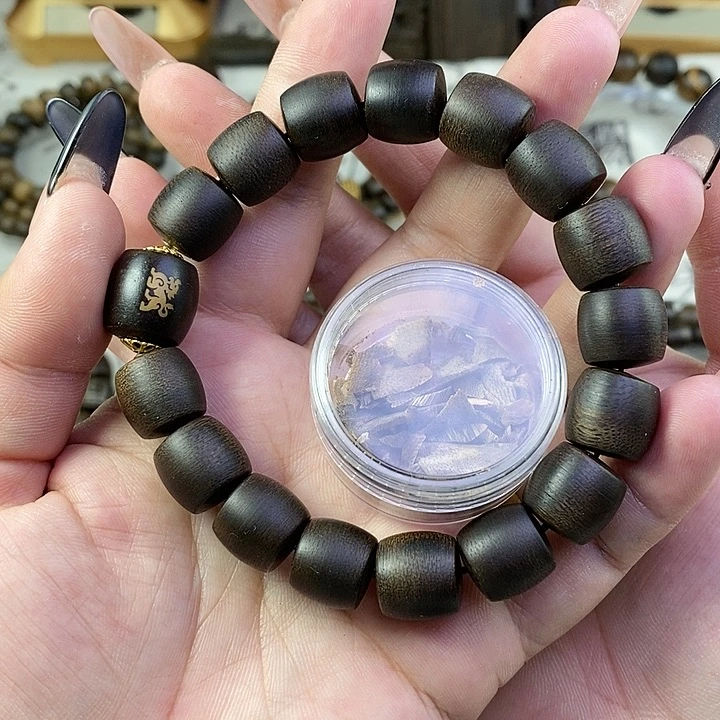 沉香沉香碎屑越南芽庄白棋楠1.2桶珠