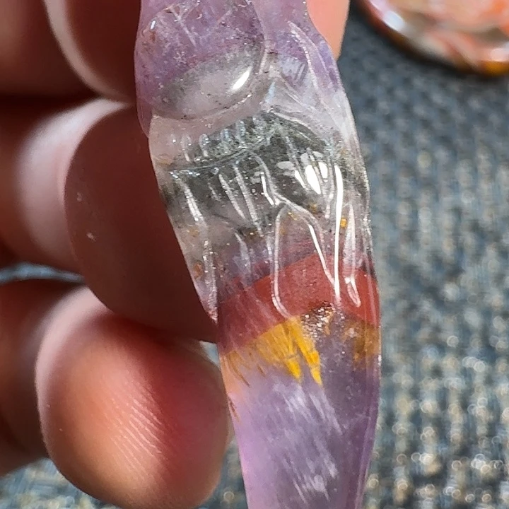 咖***逗颈饰未镶嵌发晶我