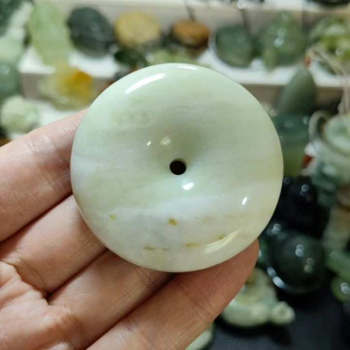 岫玉平安扣未镶嵌