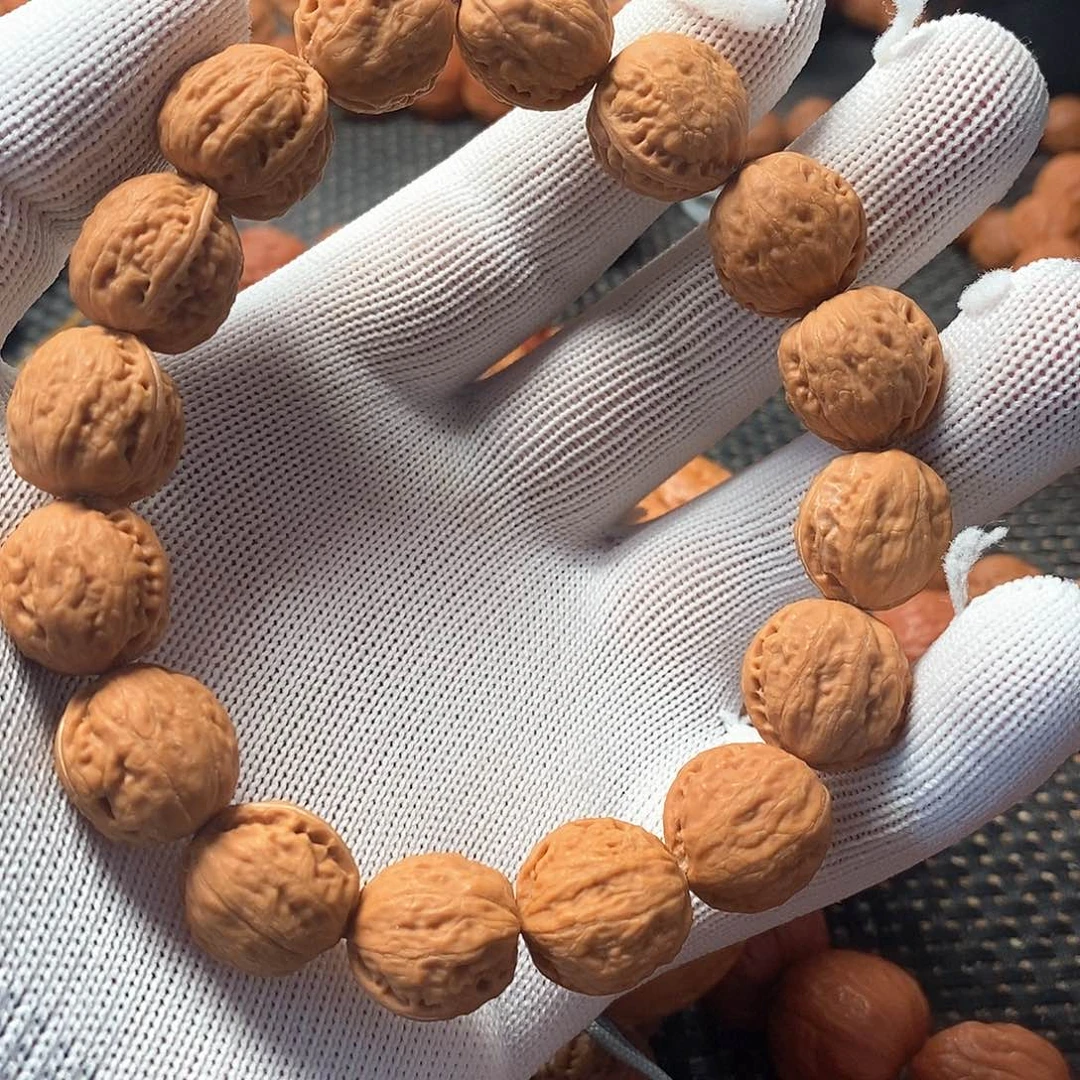 手串文玩核桃珊瑚纹白茬手串
