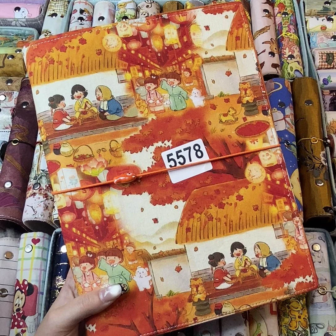 织绣b5活页带纸5578