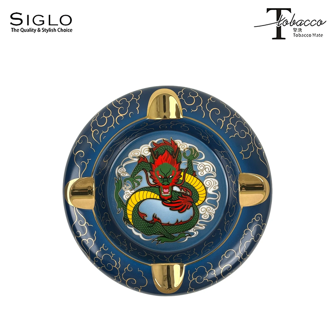 官方正品 香港Siglo世纪龙年限量多人位陶瓷雪茄烟灰缸