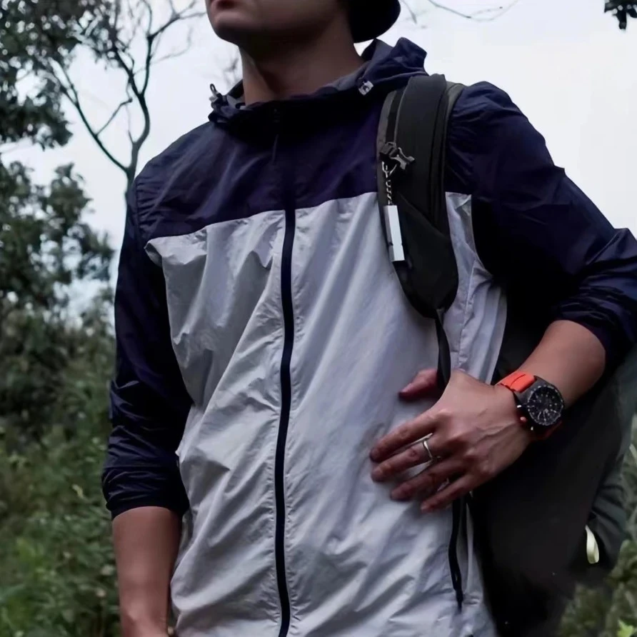 性价比天花板！UPF50+！轻盈透气！春夏男士户外防晒衣连帽夹克