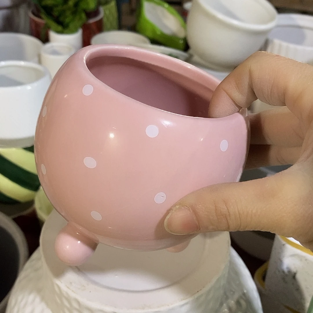 陶杯子陶盆有孔 瑕疵介意勿拍