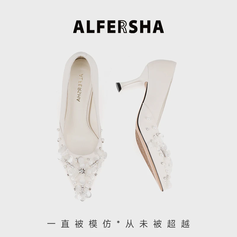 四季单鞋阿芙莎882988新款细跟单鞋B