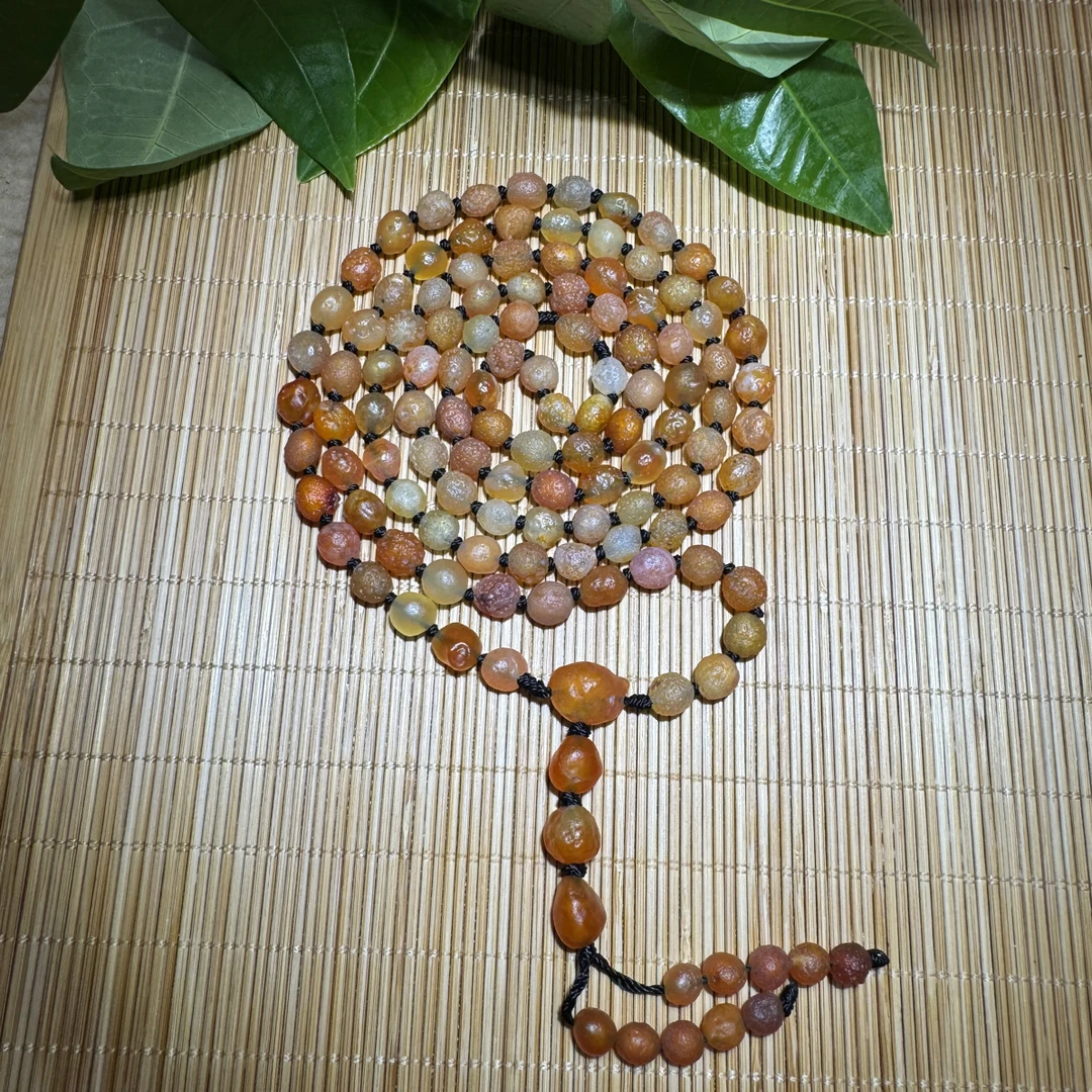 天然阿拉善原石橘红 樱桃红