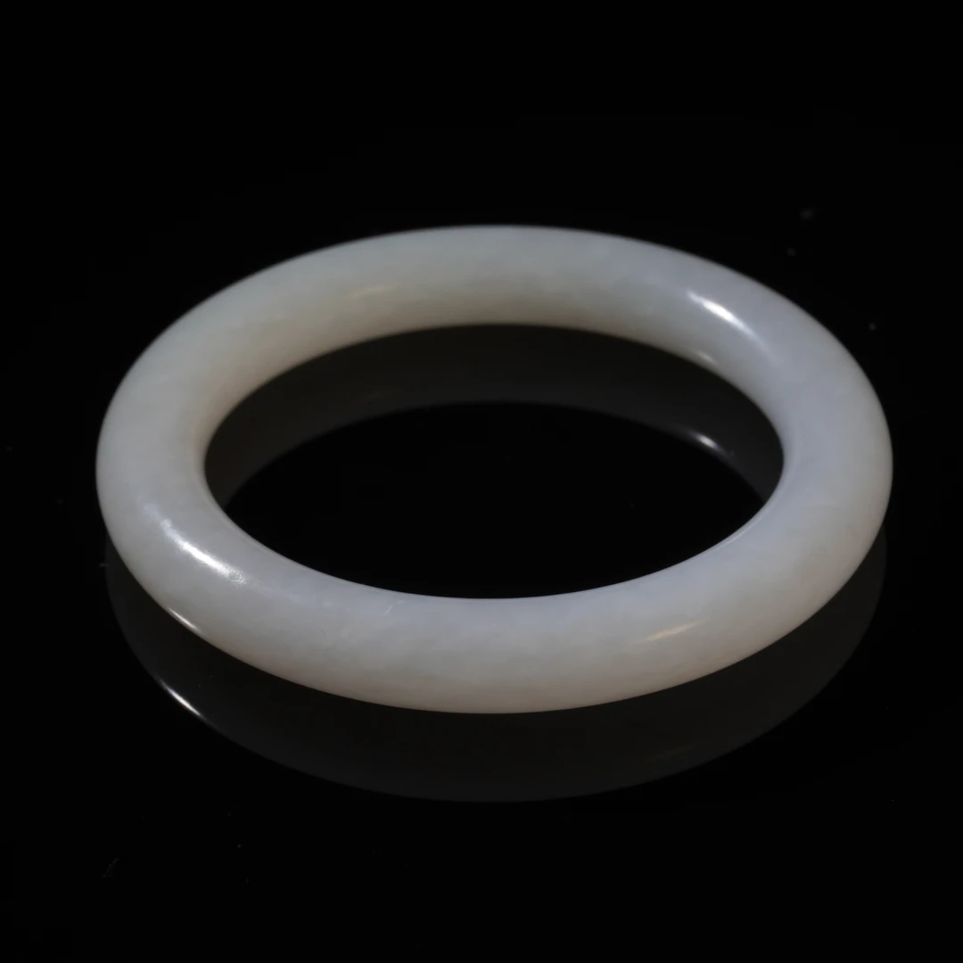 民国和田玉手镯/HY004132/金玉良缘/槐荫山房