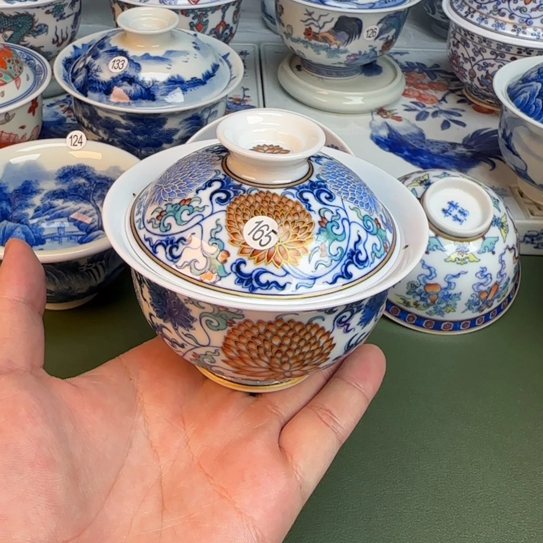 彦祖纯手工手绘茶具165