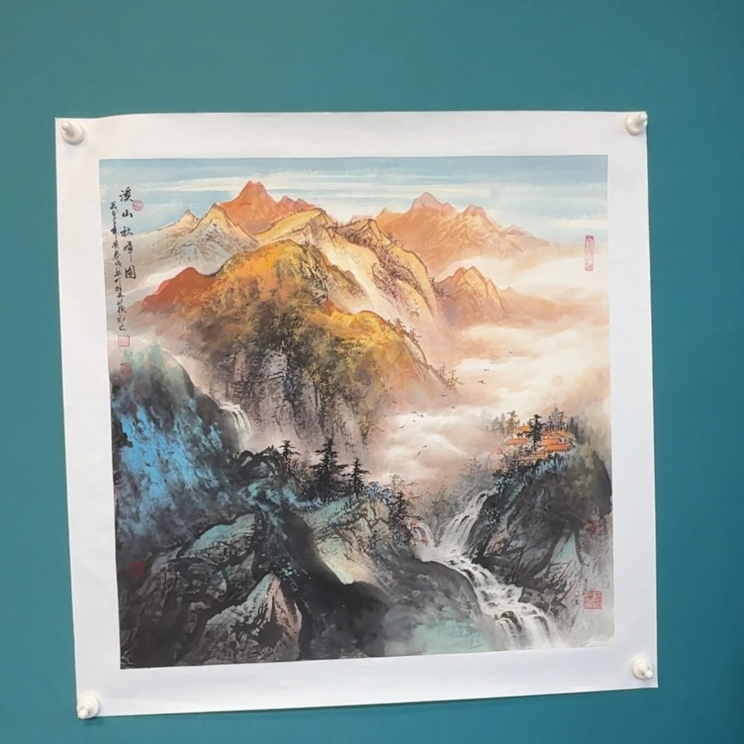 国画资春成老师四尺斗方68*68