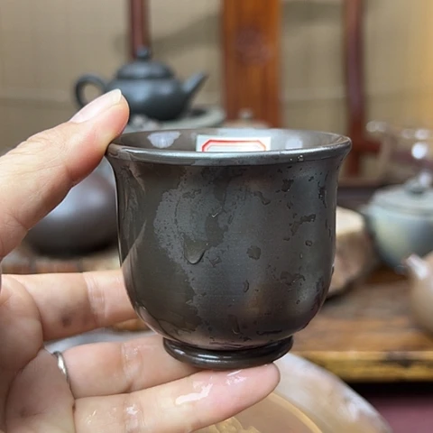 戬谷龙窑柴烧茶杯12
