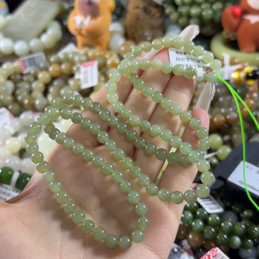 和田玉未镶嵌手链174