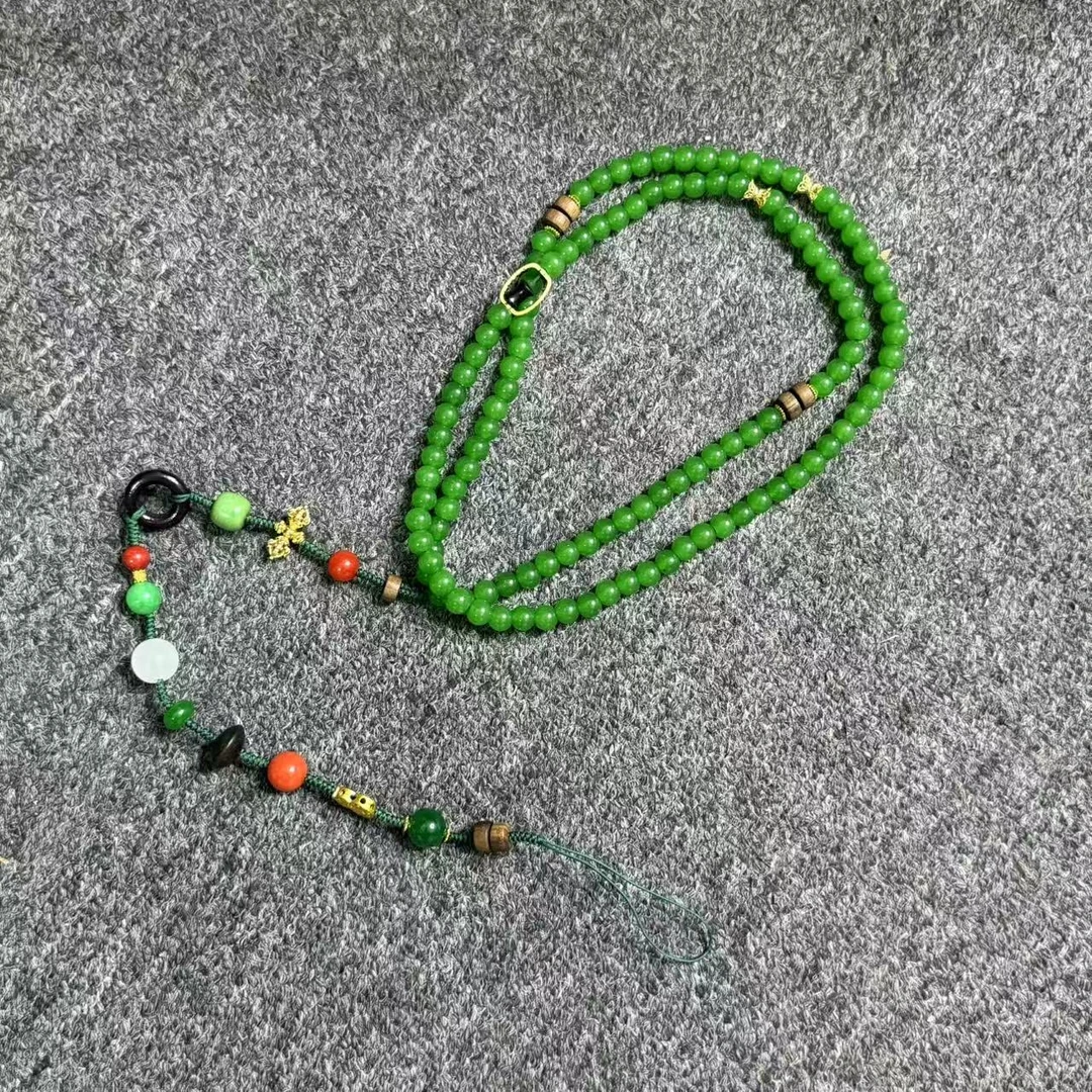 天然非洲翠手机链-多样性发一