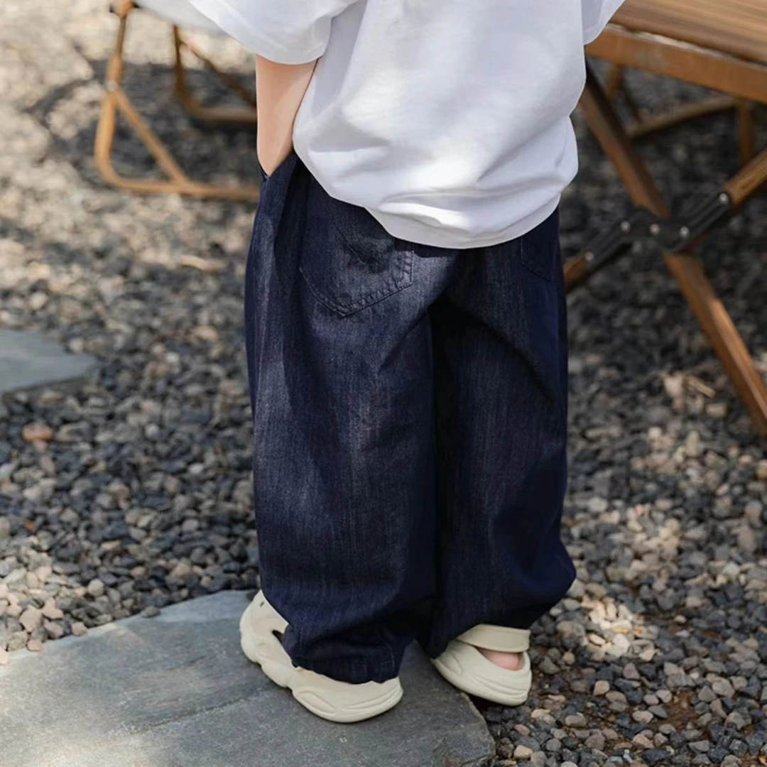 2025夏季超软薄款男童休闲裤儿童百搭防蚊裤韩版宽松速干直筒裤潮