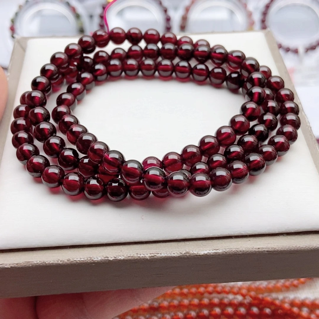 石榴石手链未镶嵌5.6