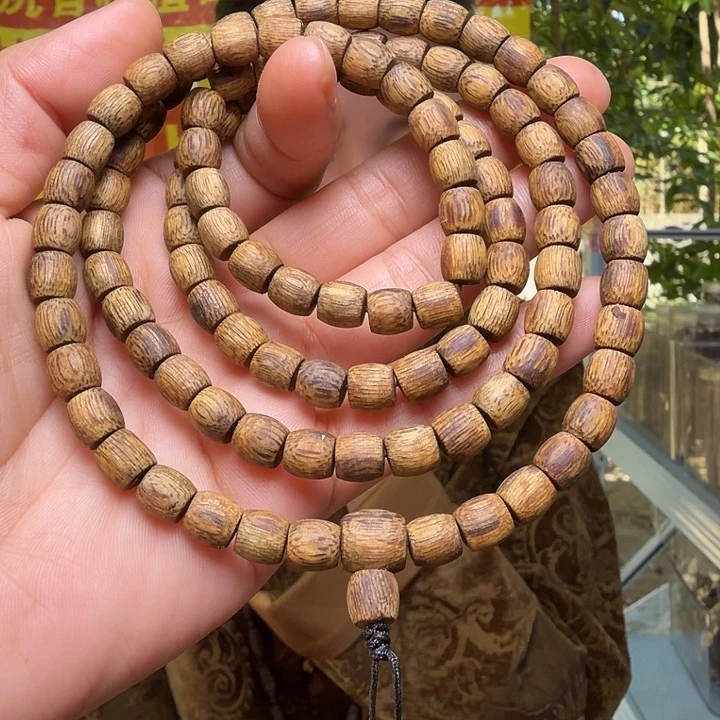 手串沉香海南莺歌绿奇南千里香鼓珠多圈一条0.7mm