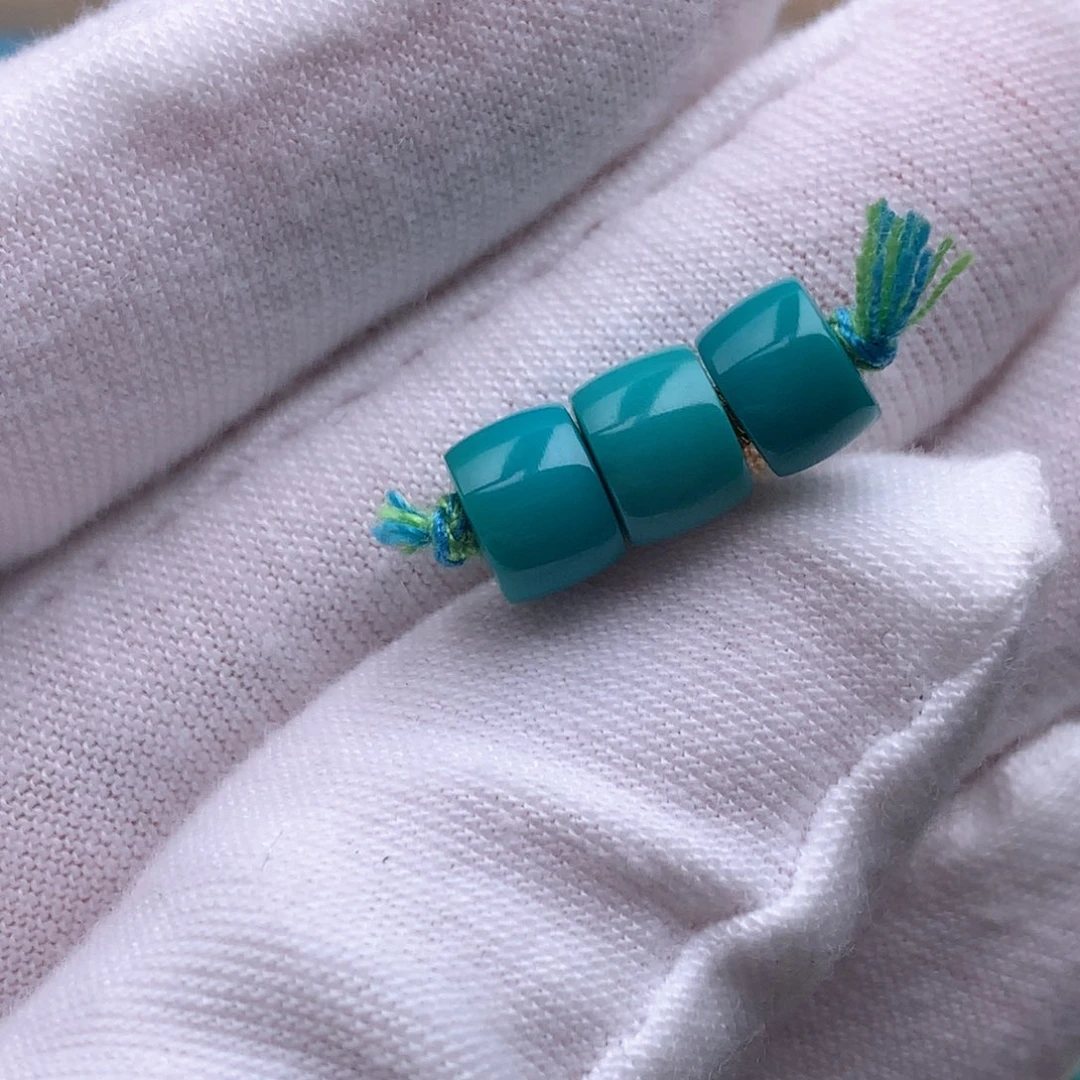 未镶嵌绿松石珠宝奇石6.5mm