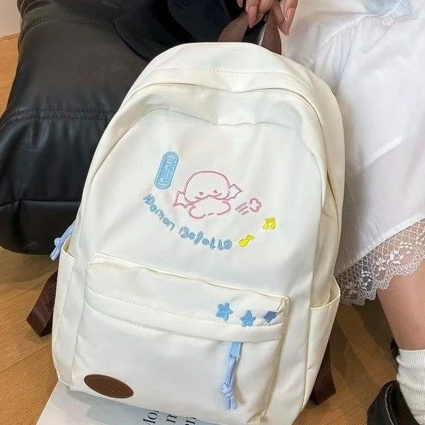 fasong原创优品女心初中学生可爱双肩包日系原宿风ins高中生书包