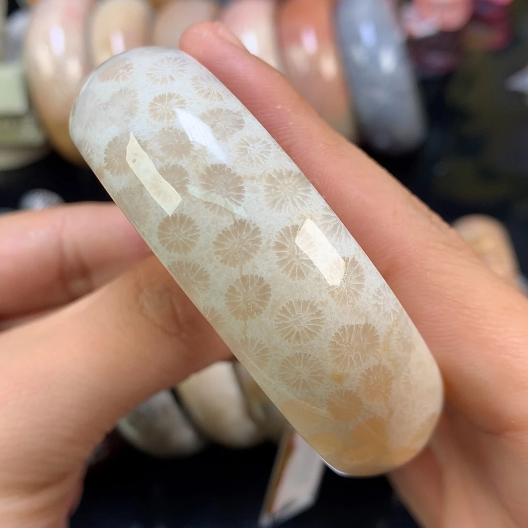 【闪购商品】颈饰未镶嵌硅化珊瑚（珊瑚玉）72号灯下美人好干净60圈