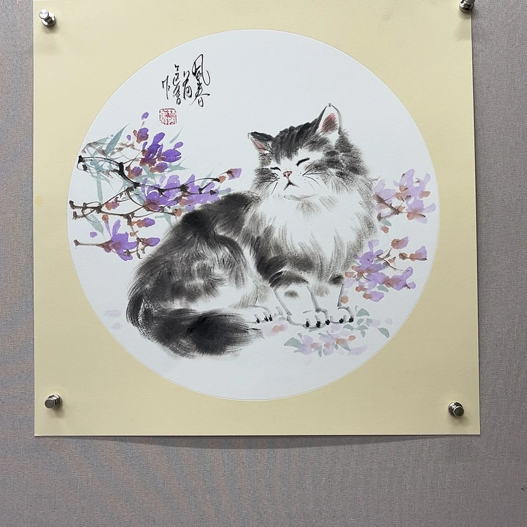 国画艺术家真人手绘