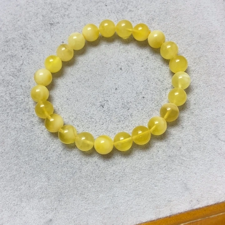 蜜蜡未镶嵌裸石手串