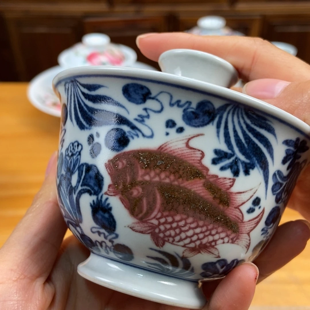 手绘现代茶具非古董