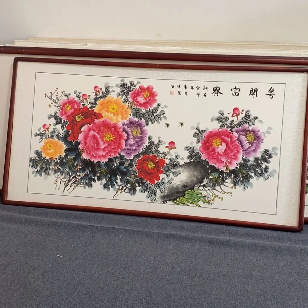 国画165*85尺寸带框包邮送到家