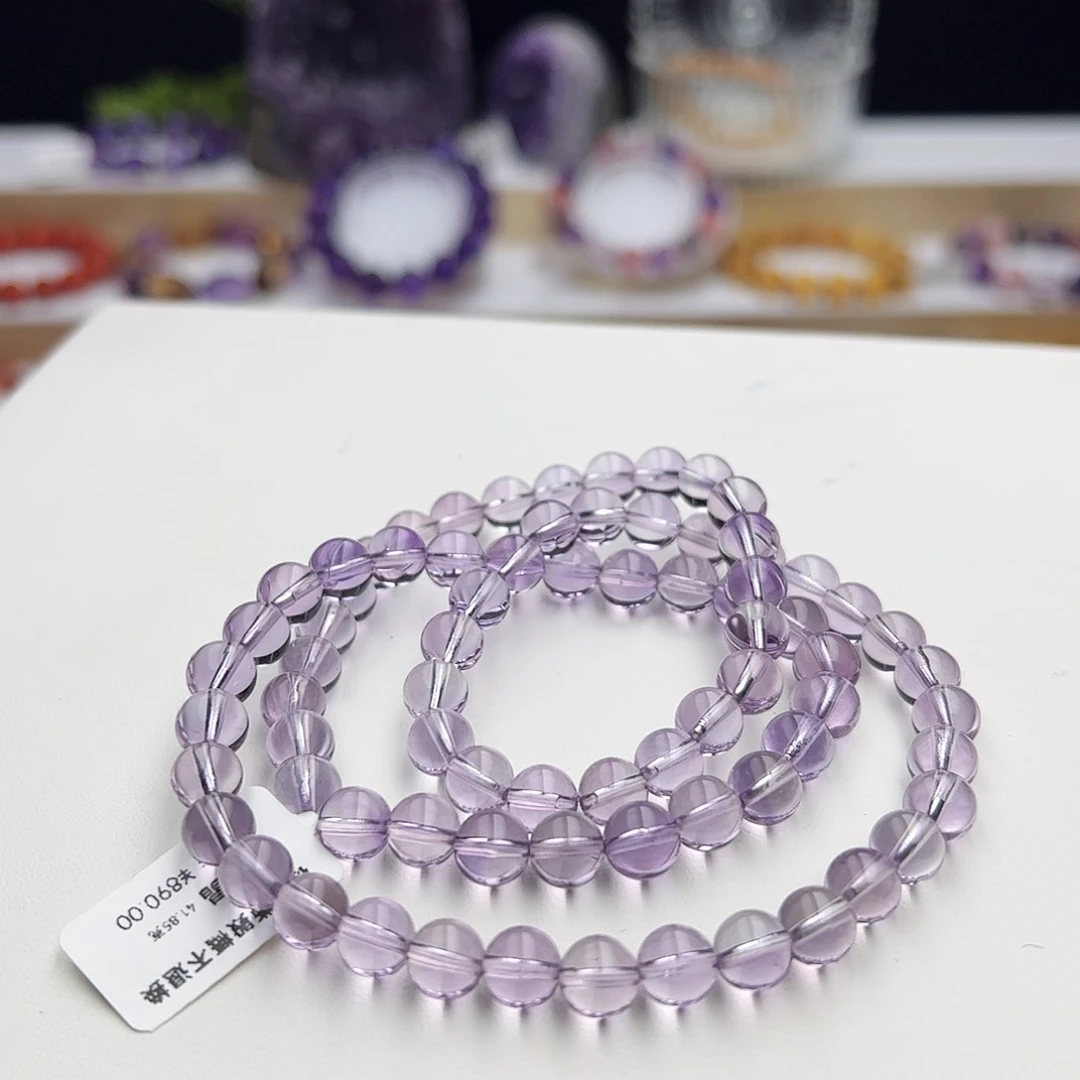 水晶手链未镶嵌紫水晶7mm+41.85