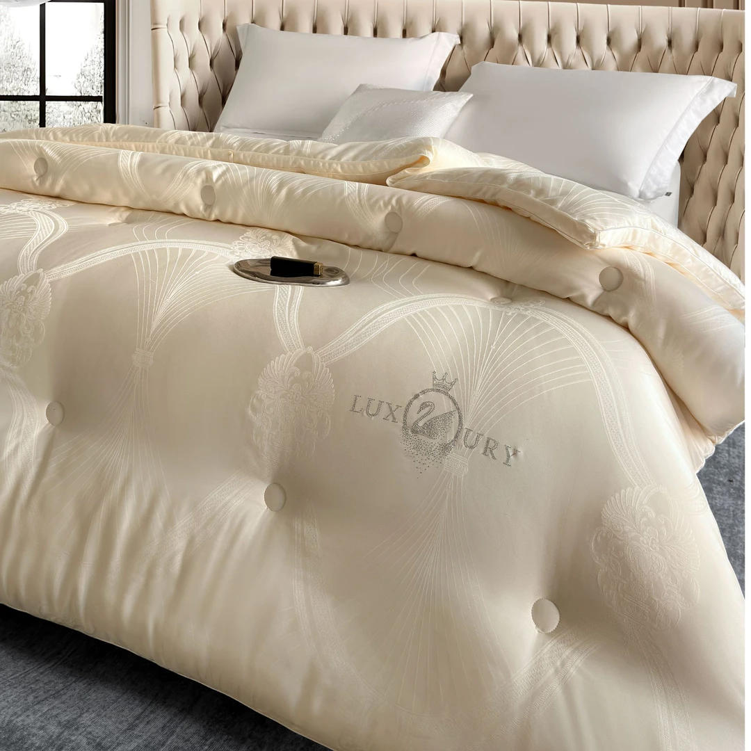 不老的爷爷JKS亲肤柔软舒适加厚亲肤木本大提花秋冬被zb大豆被