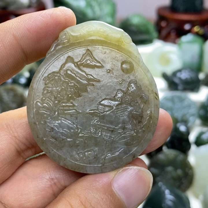 和田玉未镶嵌颈饰