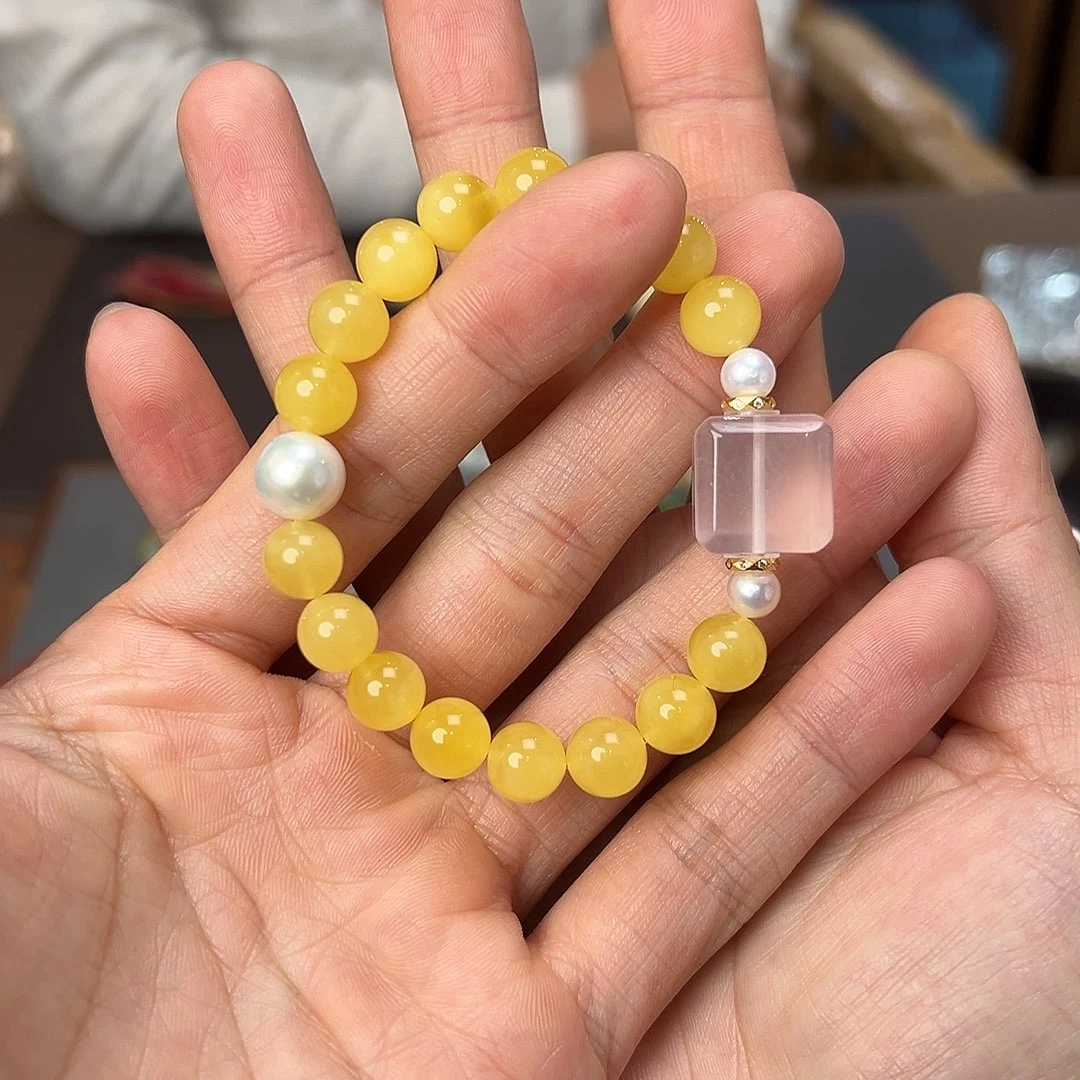蜜蜡未镶嵌手串蜜蜡