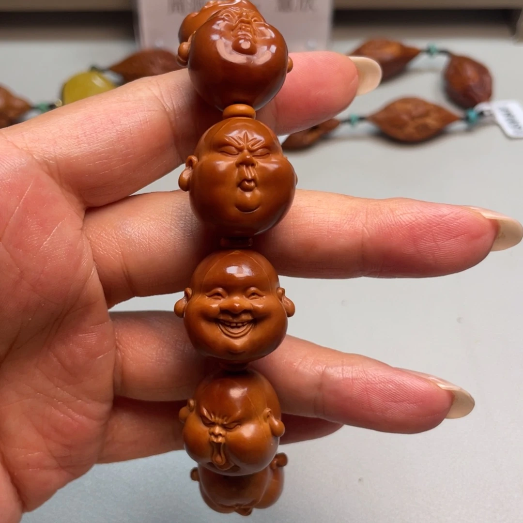 橄榄核吊坠百态手串