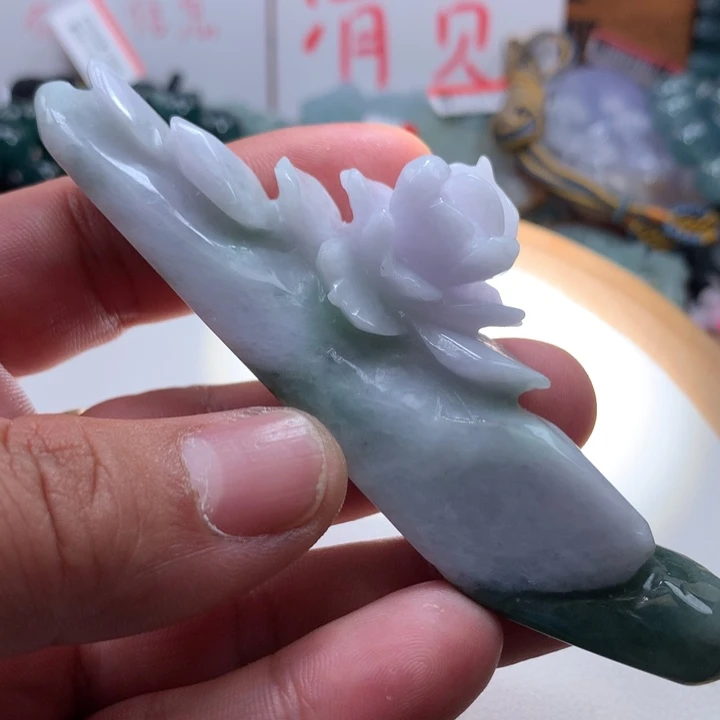 翡翠项链未镶嵌保真天然a货翡翠