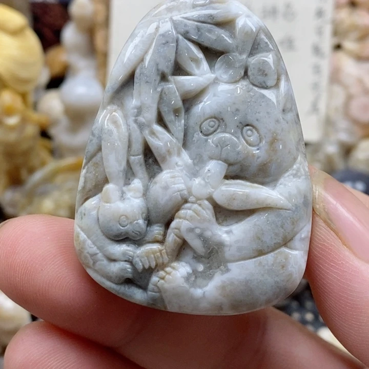 颈饰未镶嵌硅化珊瑚（珊瑚玉）