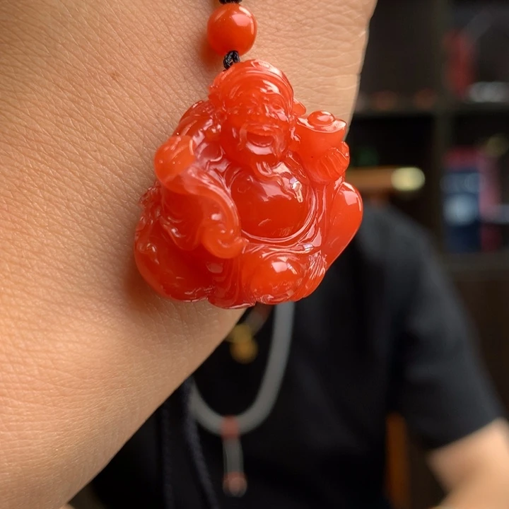 未镶嵌南红玛瑙南红玛瑙财神