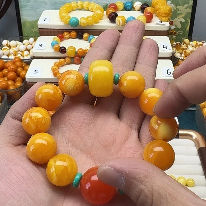 信***仰非金属精品老蜡色素串搭配一条