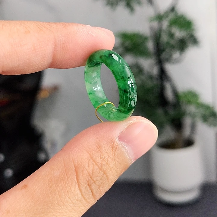 翡翠未镶嵌戒指9号