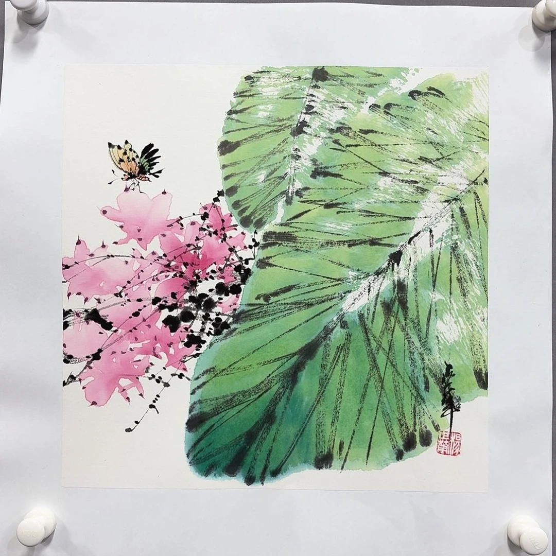 国画亲笔手绘放心去藏
