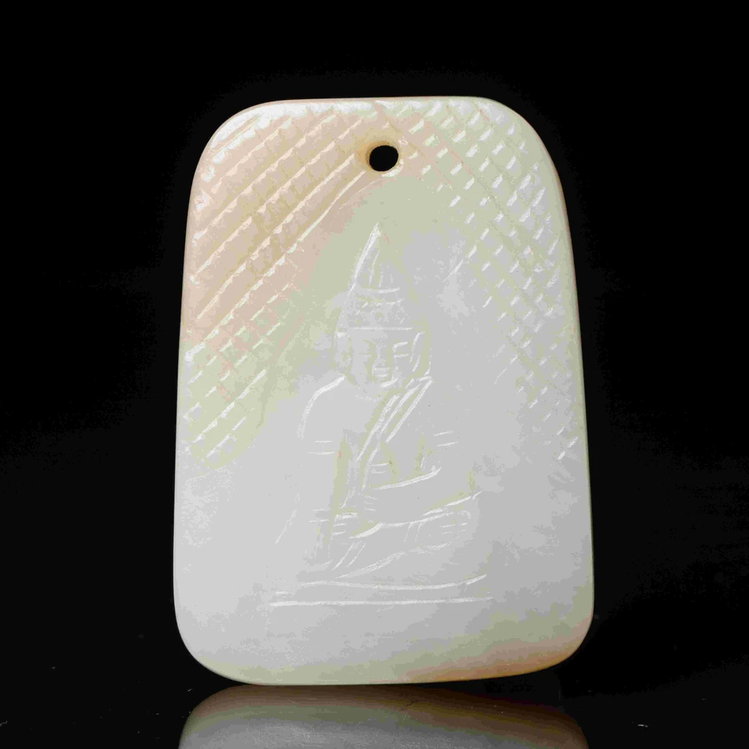 明代和田玉佛家玉佩-NX