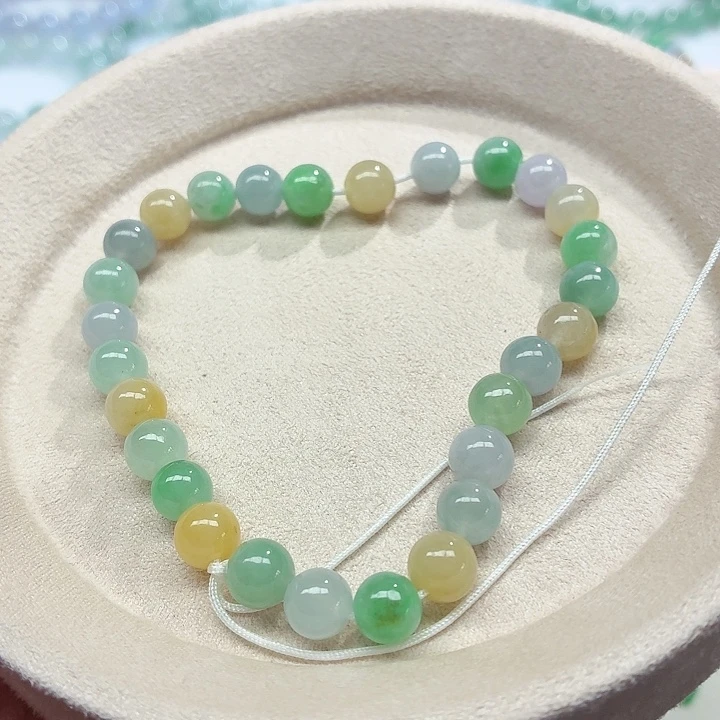 未镶嵌手链翡翠天然缅甸翡翠A货 卡7➕