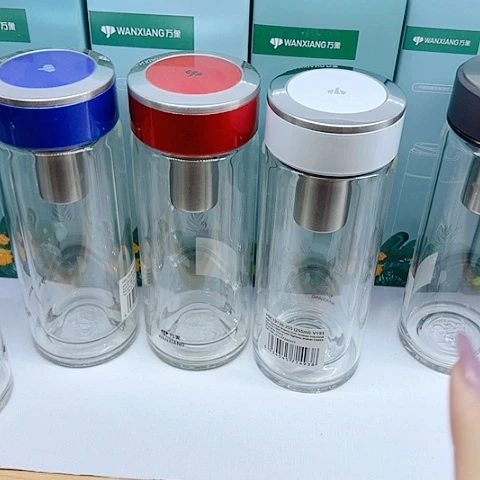 万象品牌玻璃V193，255毫升白色，双层