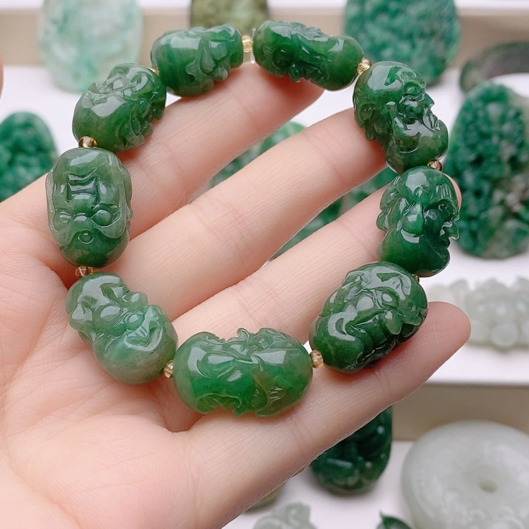 独山玉手串未镶嵌涅**生