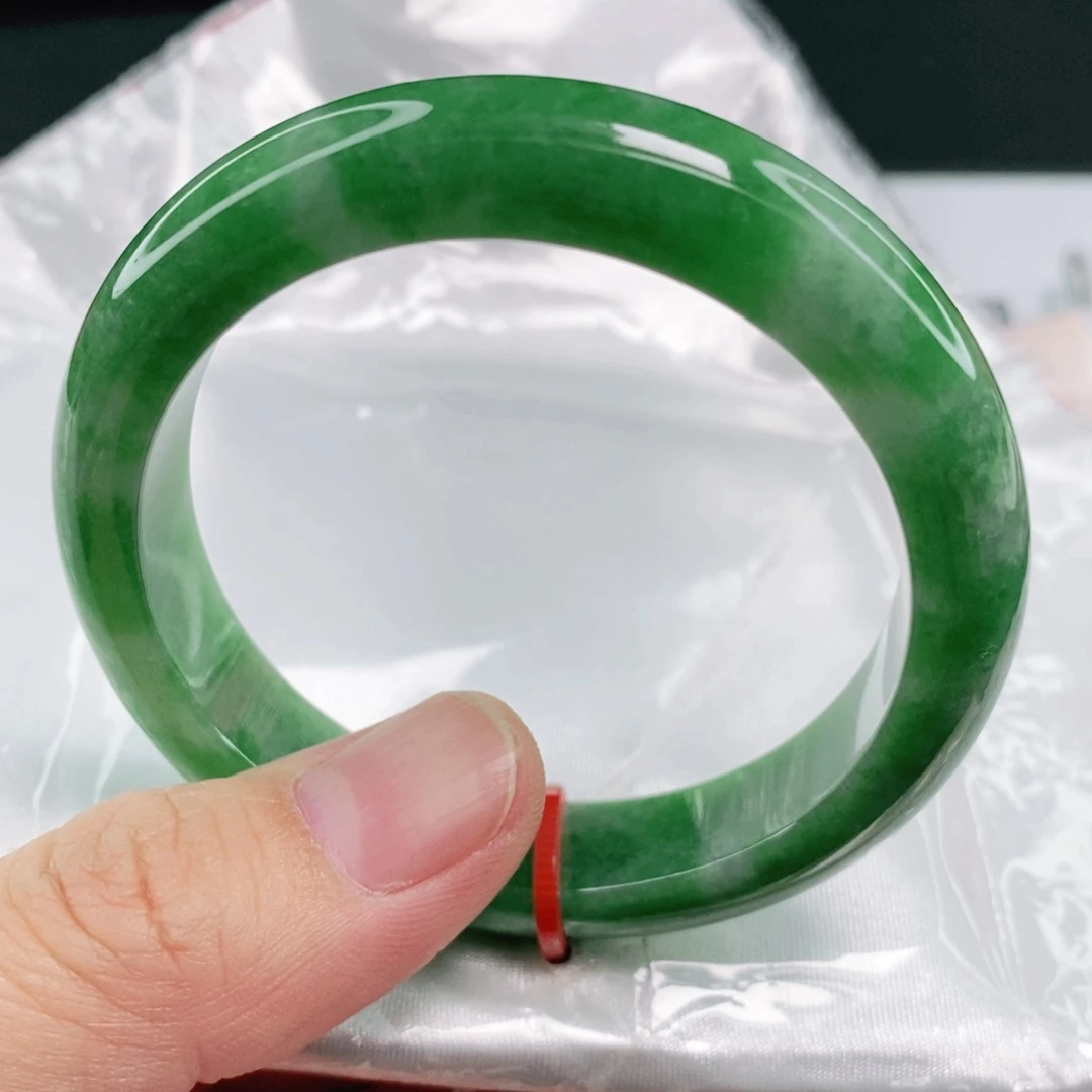 未镶嵌手镯翡翠51.8圈口完整