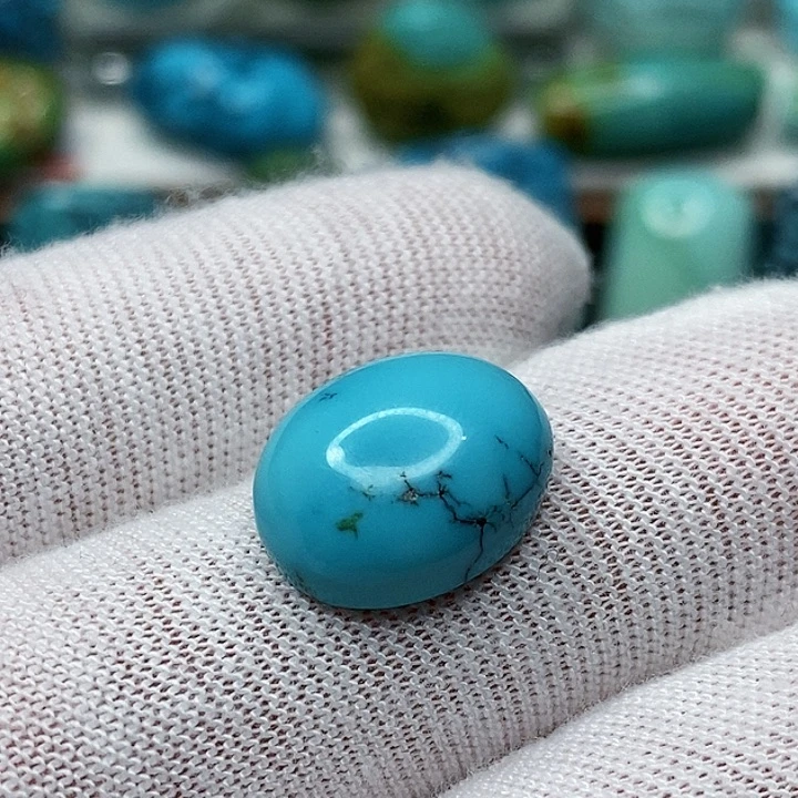 绿松石未镶嵌天然原矿 地大质检