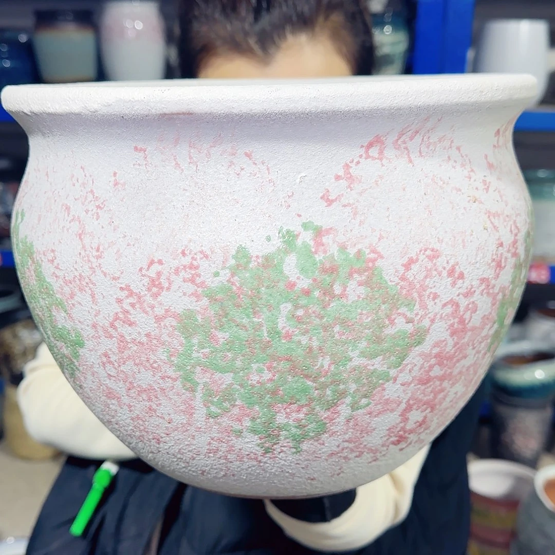 紫砂花盆高20口28