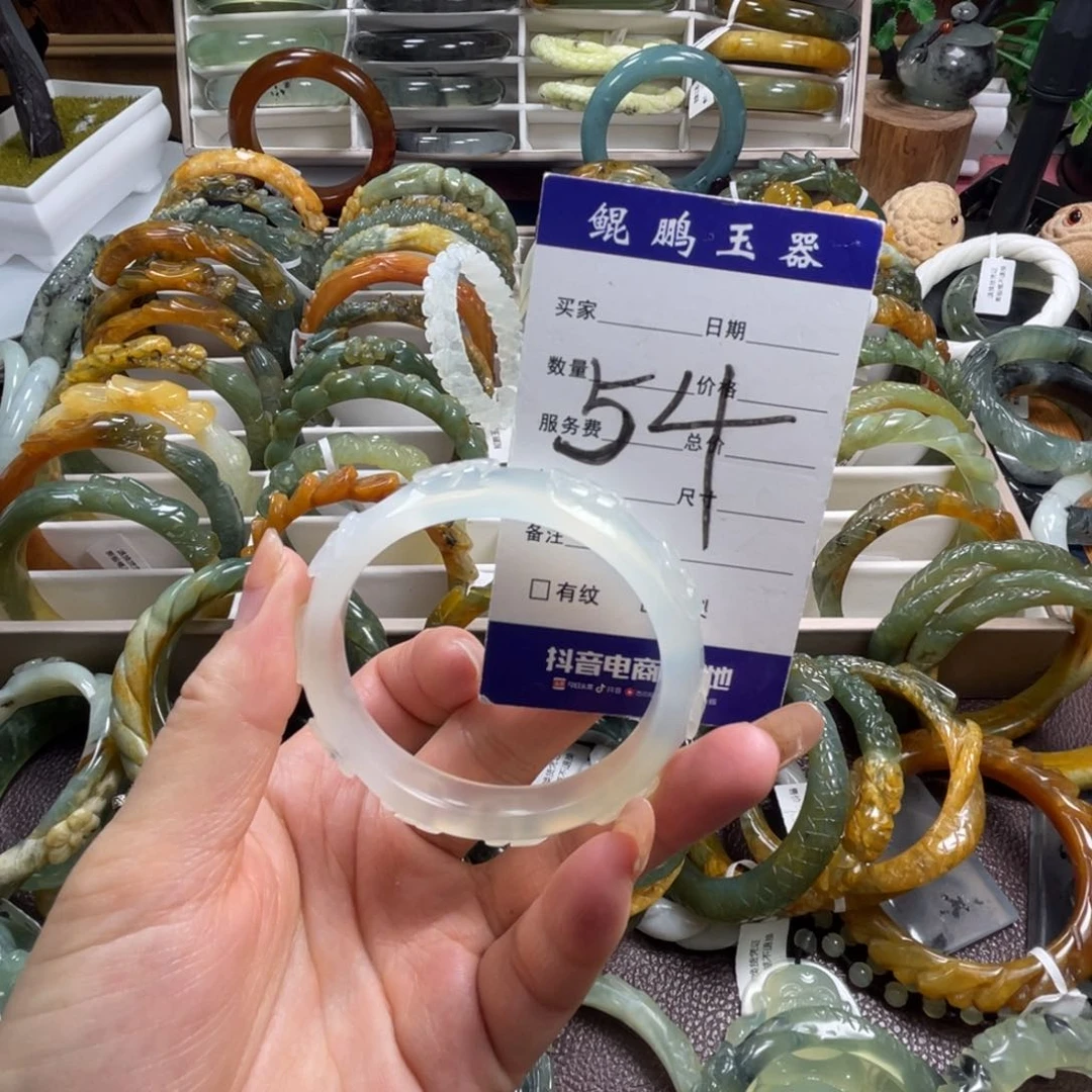 未镶嵌蛇纹石玉手镯