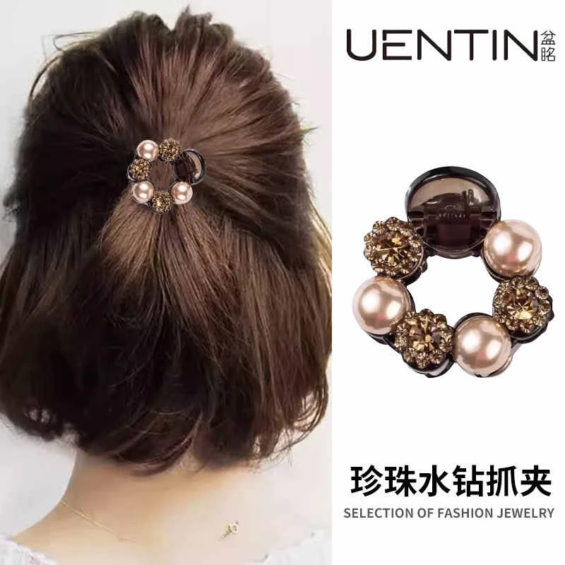 2025新款气质百搭发夹闪钻高级感小抓夹女半扎发卡精致鲨鱼夹发饰