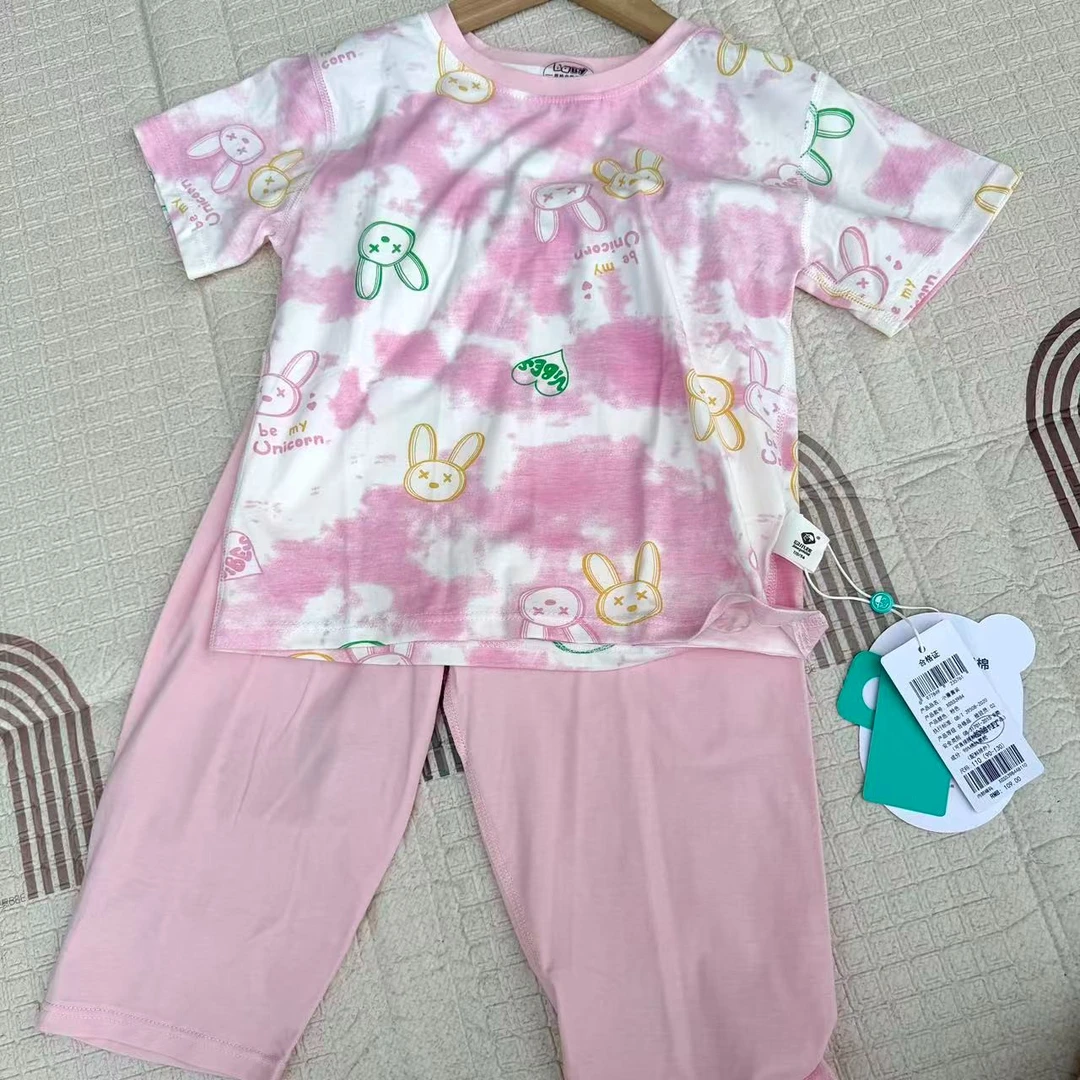 品牌儿童睡衣套装儿童夏季薄款空调家居服XGS53984