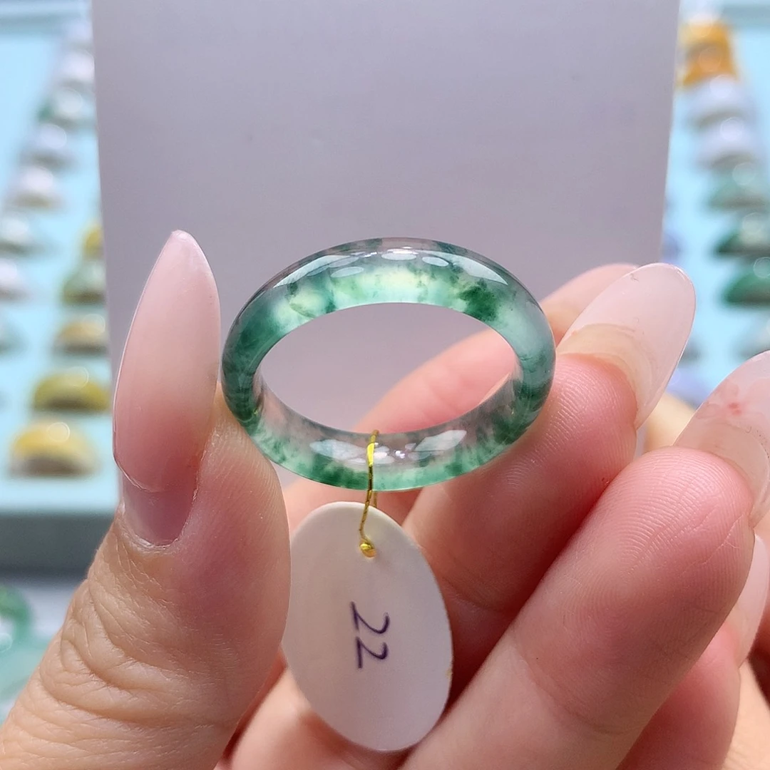 未镶嵌戒指翡翠22圈