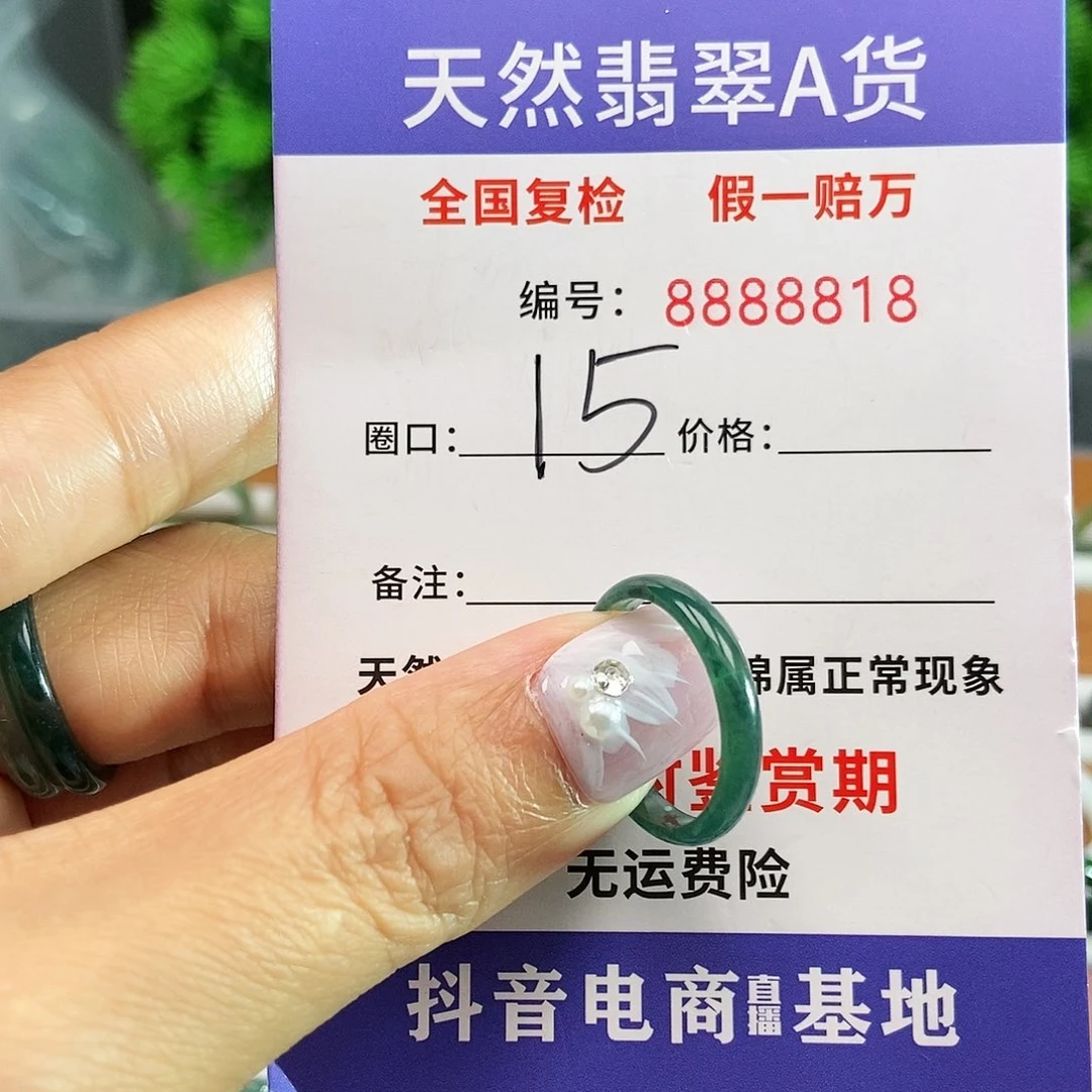 翡翠戒圈未镶嵌8818.......